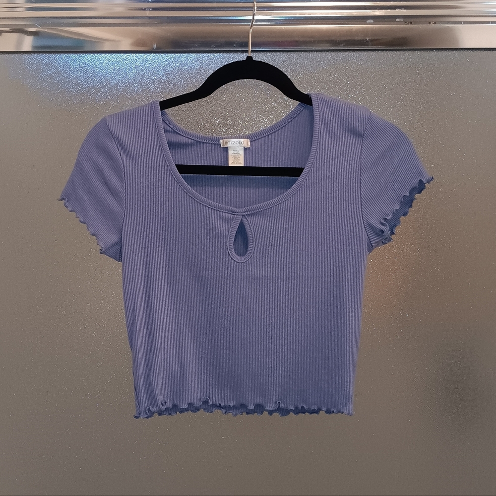 Womens Ribbed Crop Top